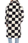 Checkmate High Pile Fleece Longline Coat