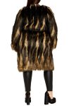 City Chic Diva Belted Faux Fur Coat