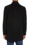 Cole Haan Black Wool Blend Overcoat