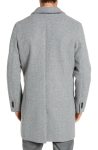 Cole Haan Lt Grey Regular Fit Stretch Wool Coat