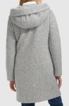 Cole Haan Pressed Bouclé Shawl Hooded Coat