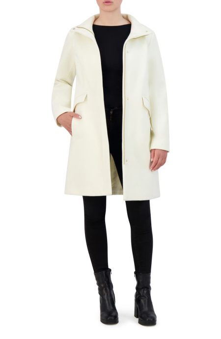 Cole Haan Signature Cream Soft Twill Coat
