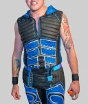 Dominik Mysterio Hooded Leather Vest