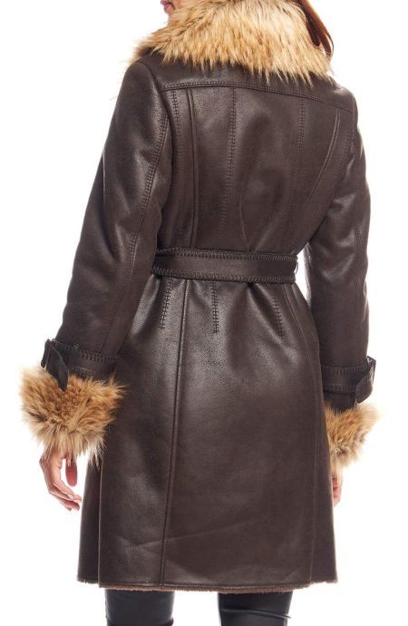Donna Salyers Fabulous Furs Dakota Faux Suede Coat