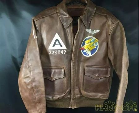 Eastman A-2 Brown Leather Flight Bomber Jacket