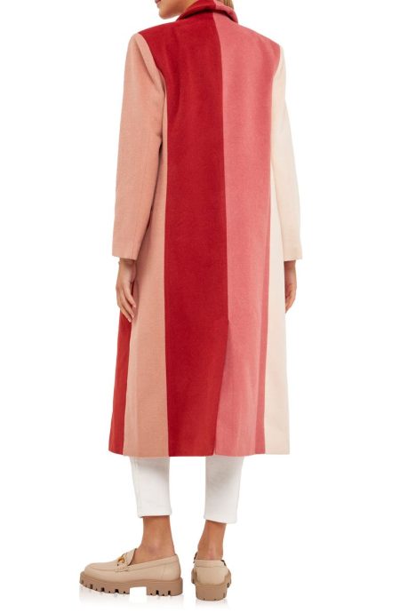 English Factory Colorblock Trench Coat.