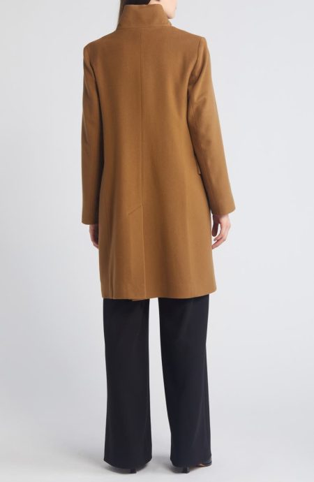 Fleurette Vicuna Dusty Longline Wool Coat.