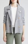 Frank & Eileen Mini Belfast Crop Knit Peacoat