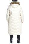 Gallery Hooded Maxi Puffer Coat With Faux Fur Trim