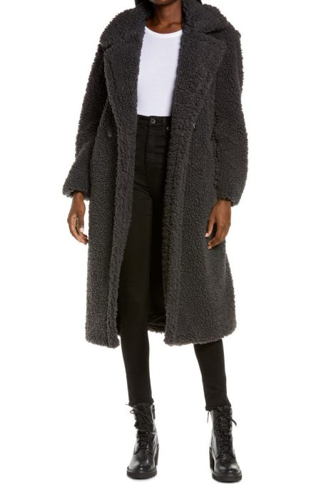Gertrude Double Breasted Teddy Coat