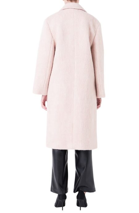 Grey Lab Oversize Longline Heather Blush Coat