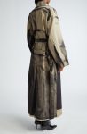 Jean Paul Gaultier The Trompe L’oeil Sand And Black Cotton Trench Coat