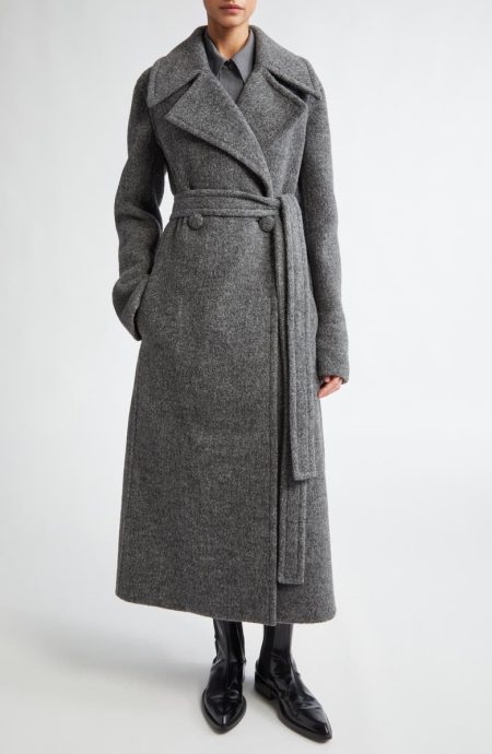 Jil Sander Shadow Belted Double Breasted Coat