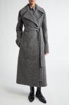 Jil Sander Shadow Belted Double Breasted Coat