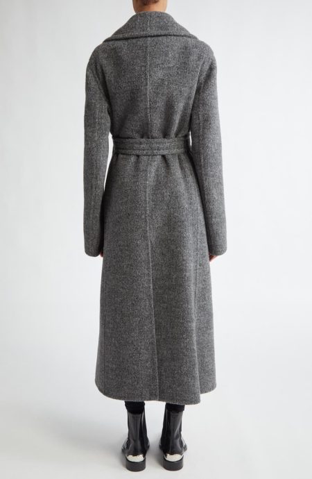 Jil Sander Shadow Belted Double Breasted Coat.