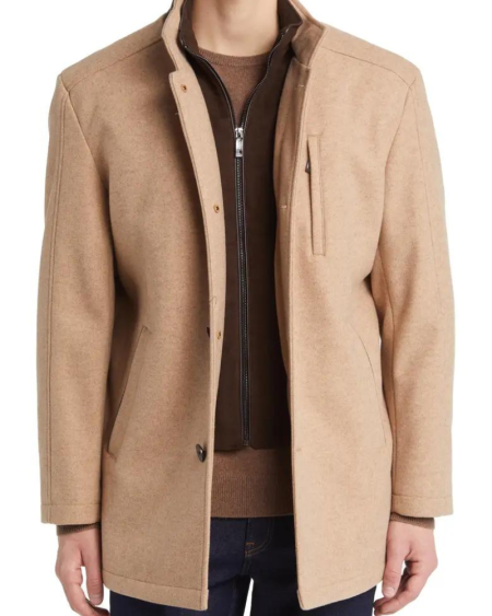 Johnston And Murphy Upton Bib Insert Car Coat