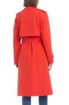 Kate Spade New York Red Water Resistant Trench Coat
