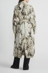 Lafayette 148 New York Floral Print Belted Trench Coat
