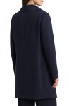 Lauren Ralph Navy Blue Buckle Closure Coat