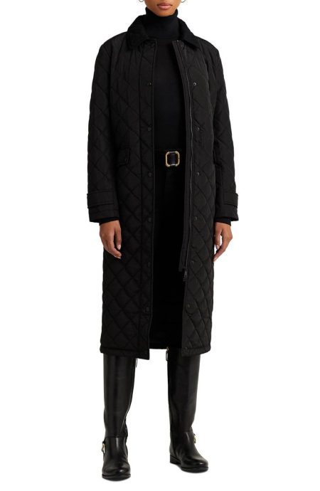 Lauren Ralph Lauren Black Quilted Coat