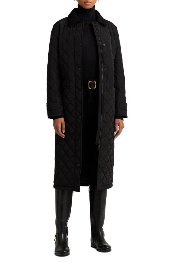Lauren Ralph Lauren Black Quilted Coat