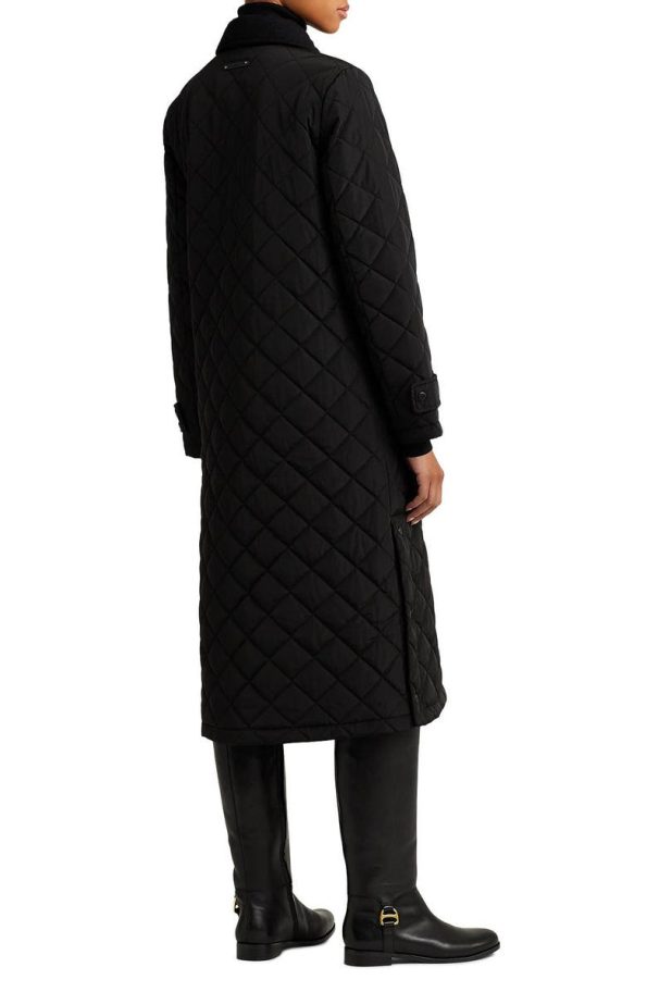 Lauren Ralph Lauren Black Quilted Coat.