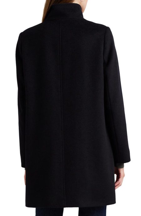 Lauren Ralph Lauren Navy Blue Tab Front Coat