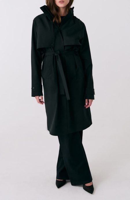 Lole Aliz Waterproof Black Trench Coat