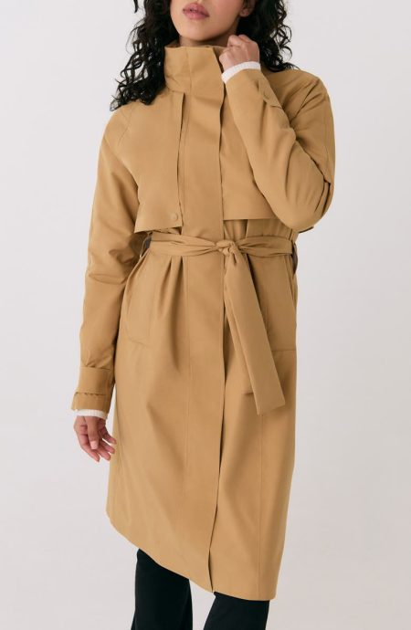 Lole Aliz Waterproof Carmel Trench Coat