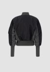 Ma-1 Cyber Wmn Black Military Flight Jacket