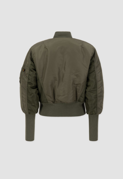 Ma-1 Cyber Wmn Mud Olive Military Flight Jacket.