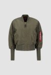 Ma-1 Cyber Wmn Mud Olive Military Flight Jacket