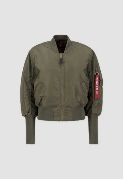 Ma-1 Cyber Wmn Mud Olive Military Flight Jacket