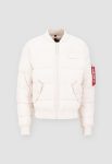 Ma-1 Puffer Beige Flight Bomber Jacket