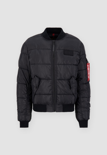 Ma-1 Puffer Black Flight Bomber Jacket
