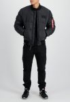 Ma-1 Puffer Black Flight Bomber Jacket