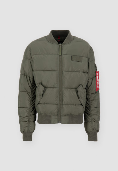 Ma-1 Puffer Grey Flight Bomber Jacket