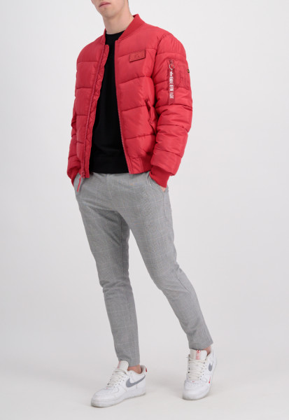 Ma-1 Puffer Red Flight Bomber Jacket.