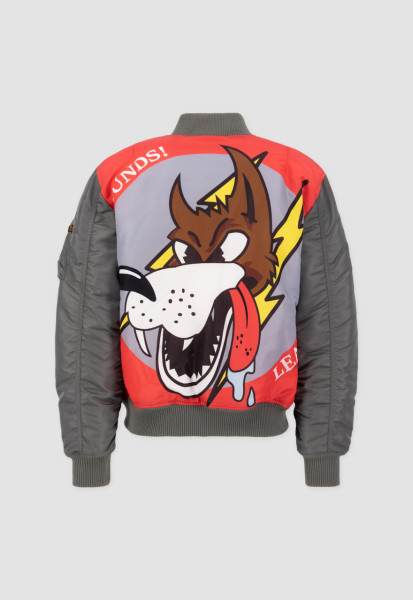 Ma-1 Vf Fighter Squadron Grey Flight Jacket