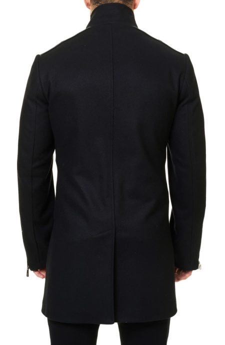 Maceoo Black Captain Coat.