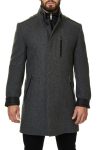 Maceoo Grey Captain Wool Blend Coat