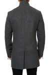Maceoo Grey Captain Wool Blend Coat