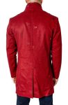 Maceoo Red Captainskull Embroidered Peacoat