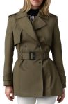 Mackage Adva Water Repellent Light Military Trench Coat