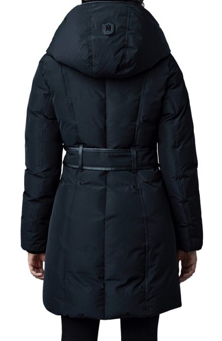 Mackage Black Kay Water Resistant Down Coat.