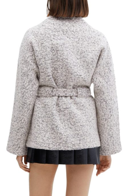 Mango Grey Tie Waist Coat.