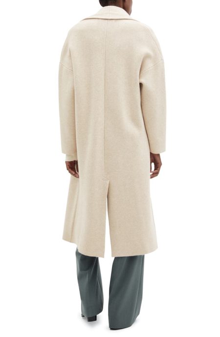 Mango Pastel Grey Open Front Sweater Coat.