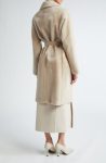 Max Mara Sand Ulzio Belted Camel & Mohair Coat
