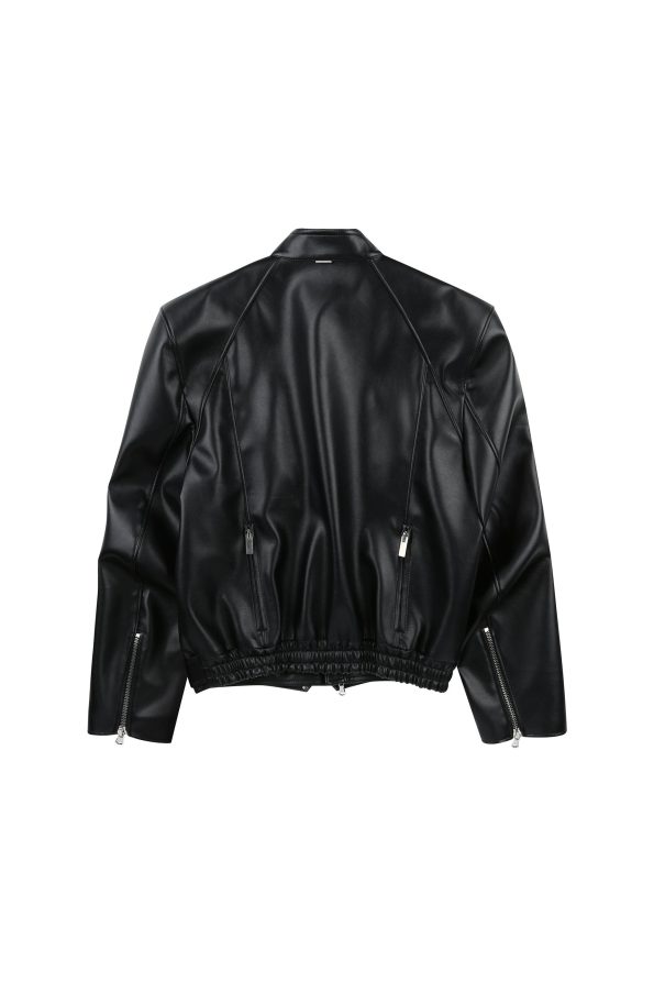 Men's B-7 Flight Black Leather Jacket.