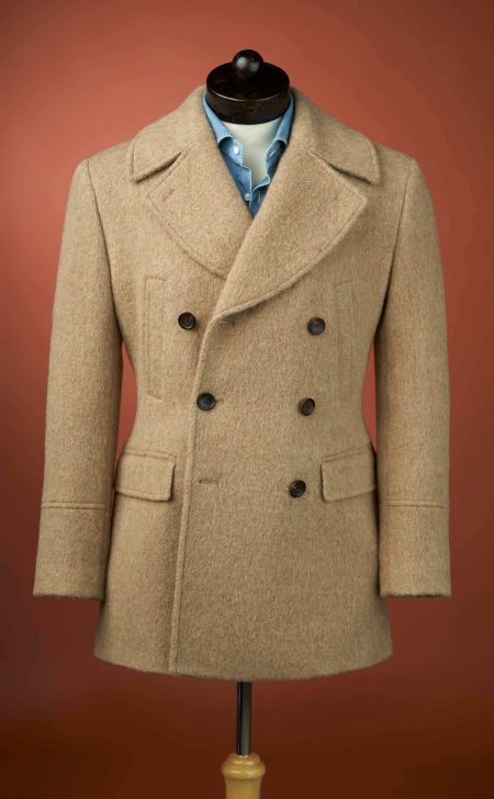 Men's Camel Wool Peacoat